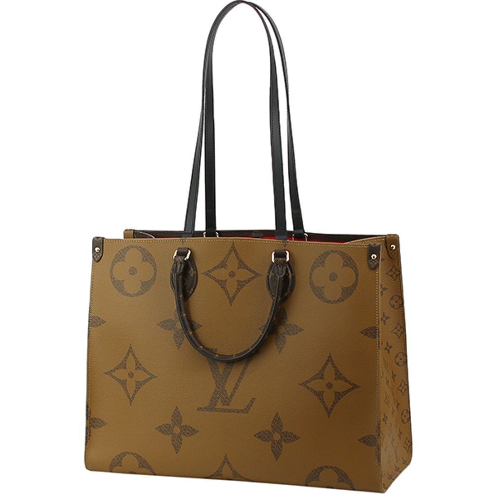 On The Go GM Giant Monogram Reverse Tote Bag Shoulder Bag Handbag LV